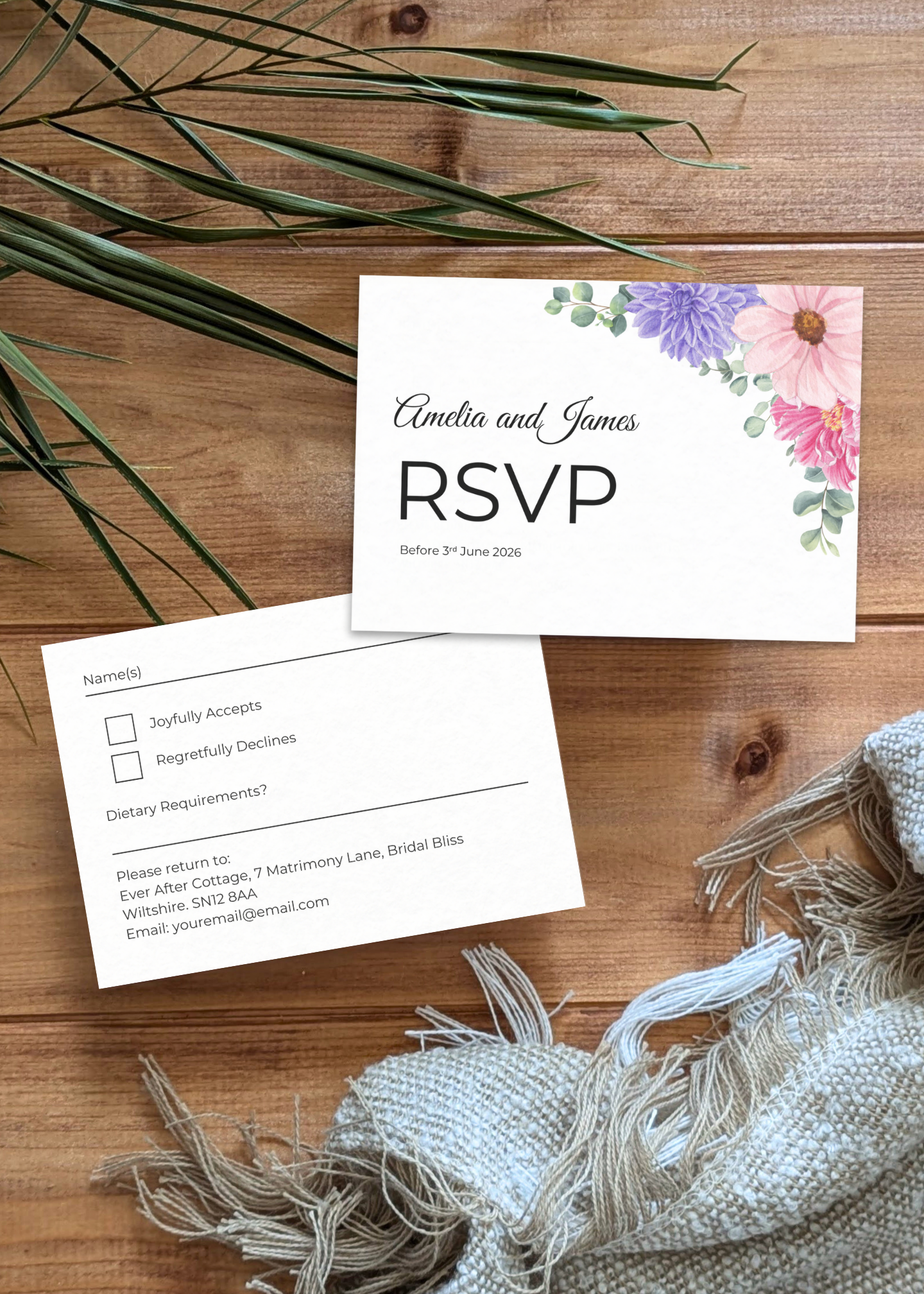 Fleur d’Amour Wedding Stationery Bundle