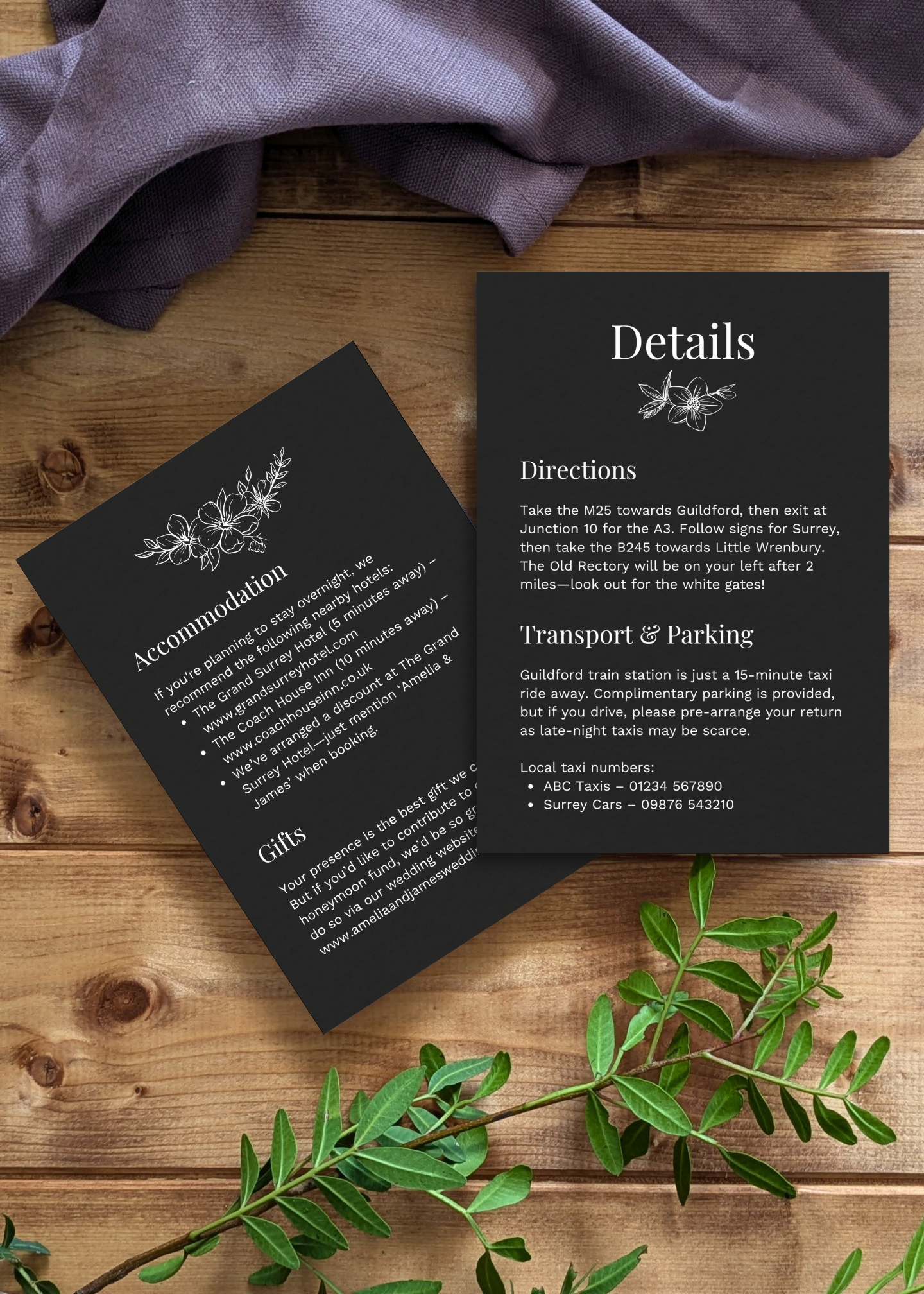 Primrose Dell Wedding Stationery Bundle