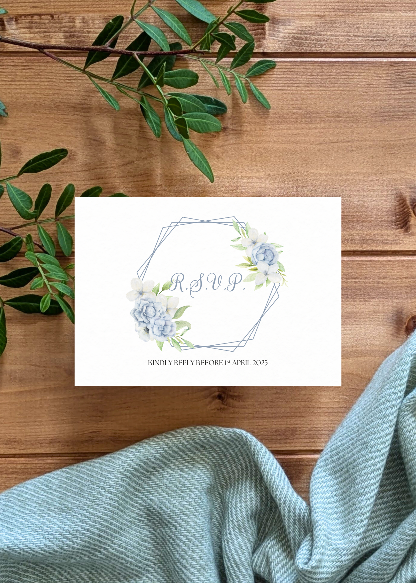 Bluebriar Wedding RSVP Card