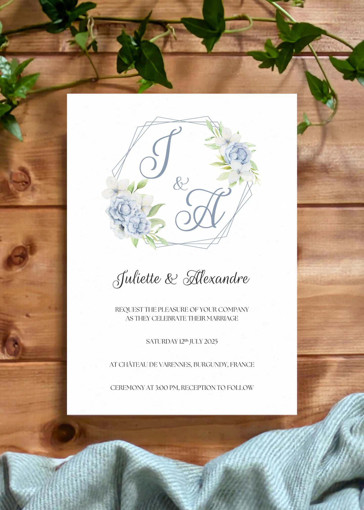 Bluebriar Wedding Invitation