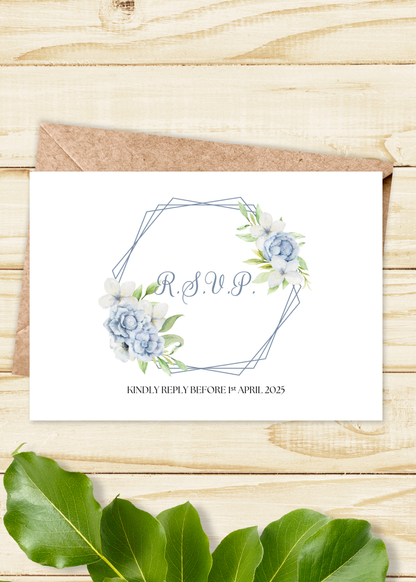 Bluebriar Wedding RSVP Card