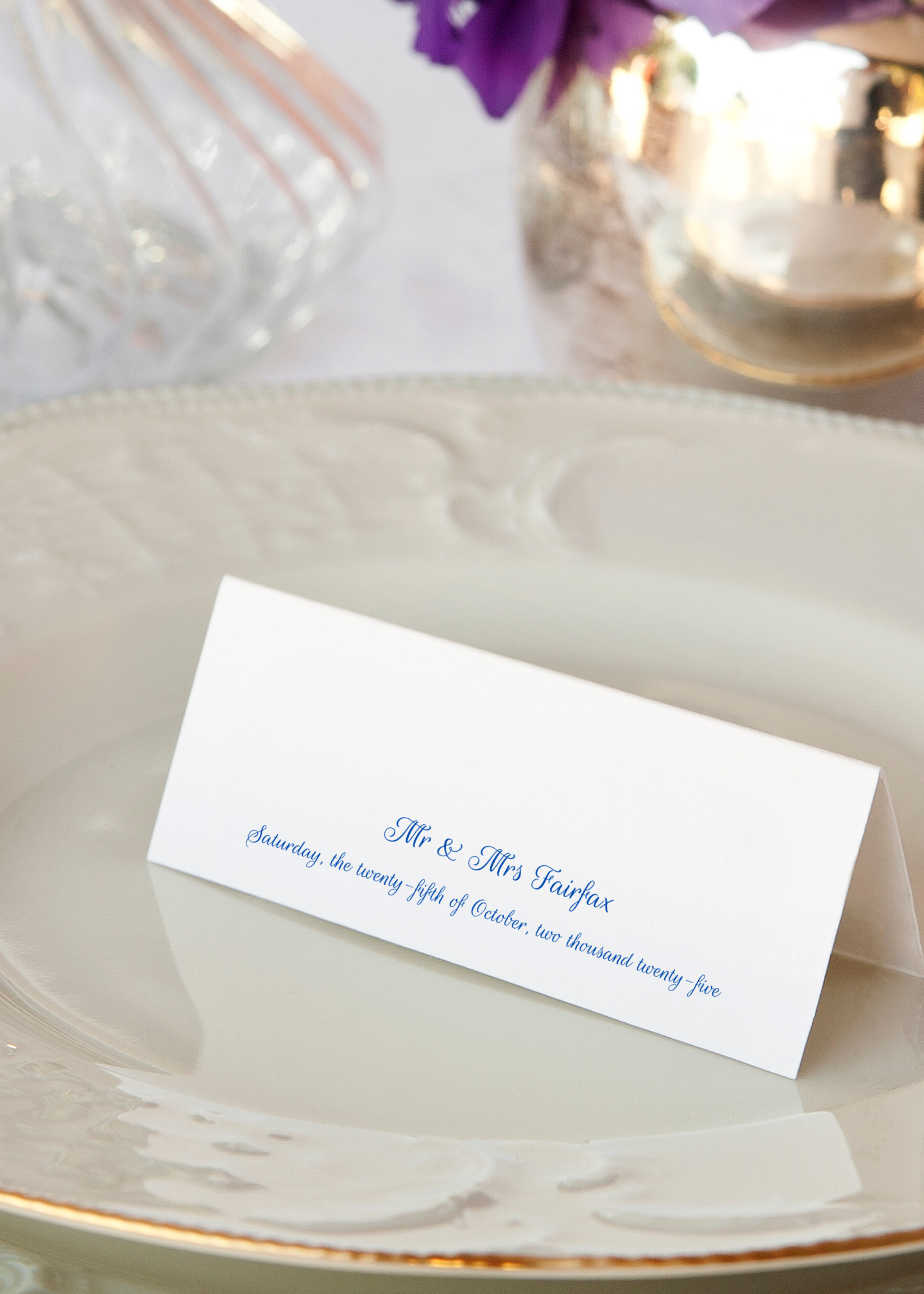 Cornflower Hill Table Place Cards