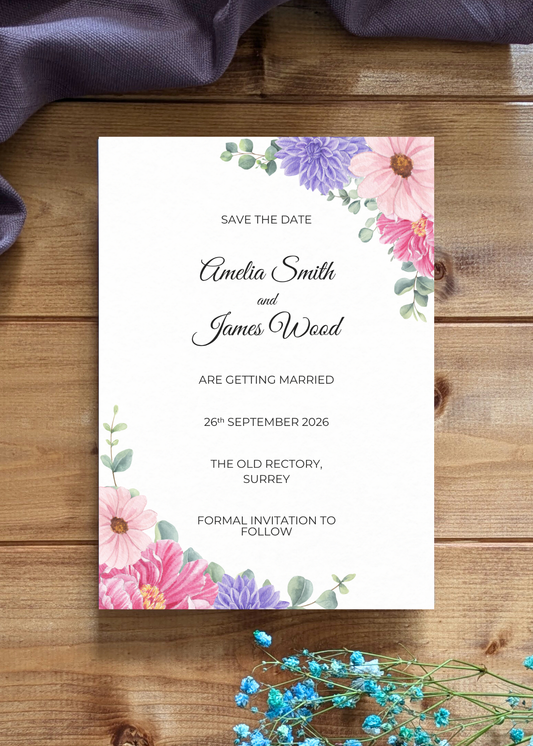 Fleur d’Amour Save The Date