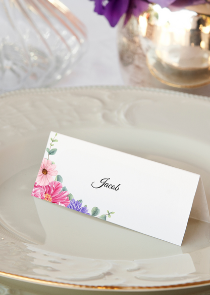 Fleur d’Amour Table Place Cards