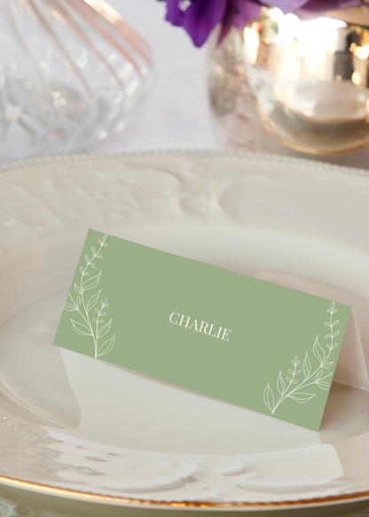 Meadow Sage Table Place Cards