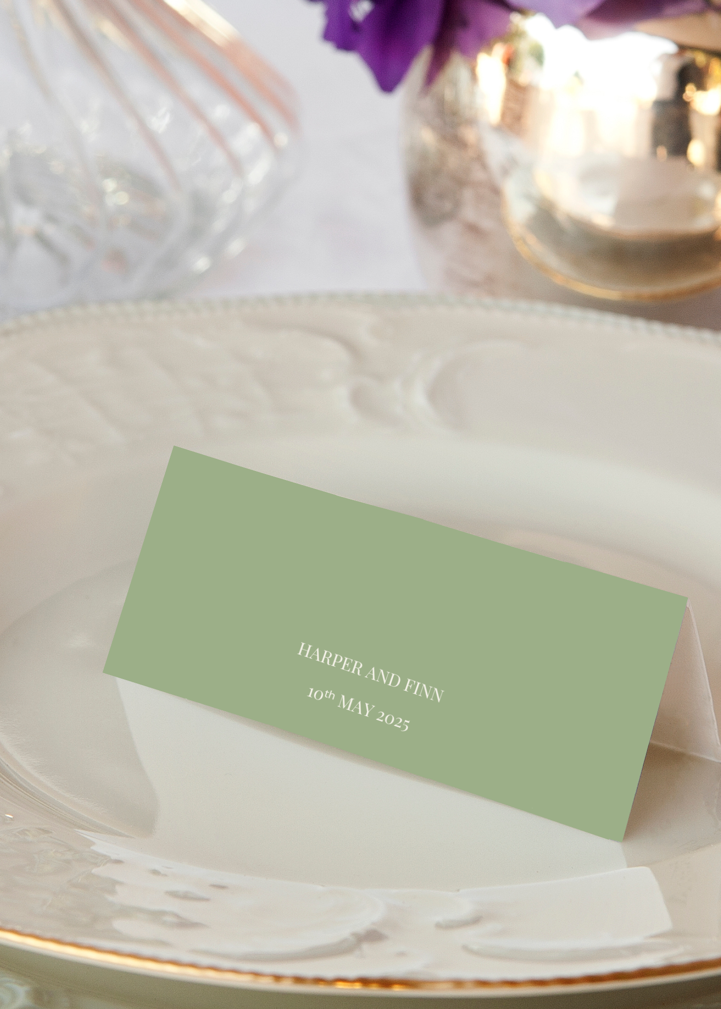 Meadow Sage Table Place Cards