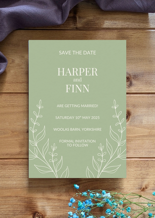 Meadow Sage Save The Date
