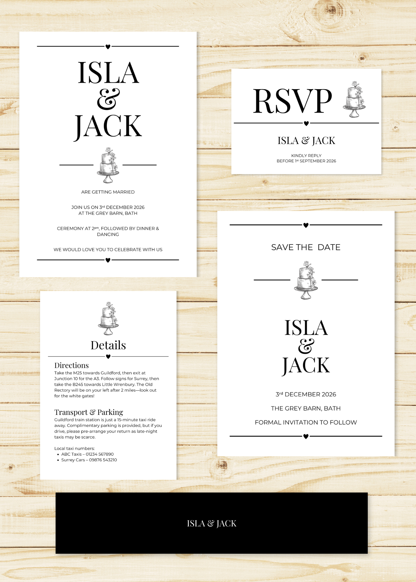 Free Wedding Invitation Sample Pack – Try Before You Buy