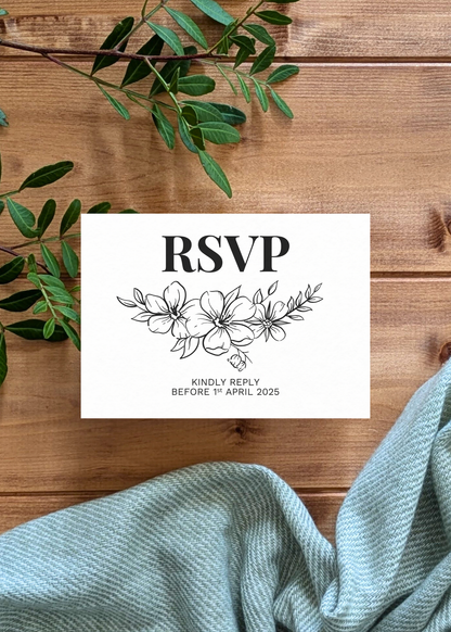 Primrose Dell Wedding RSVP Card