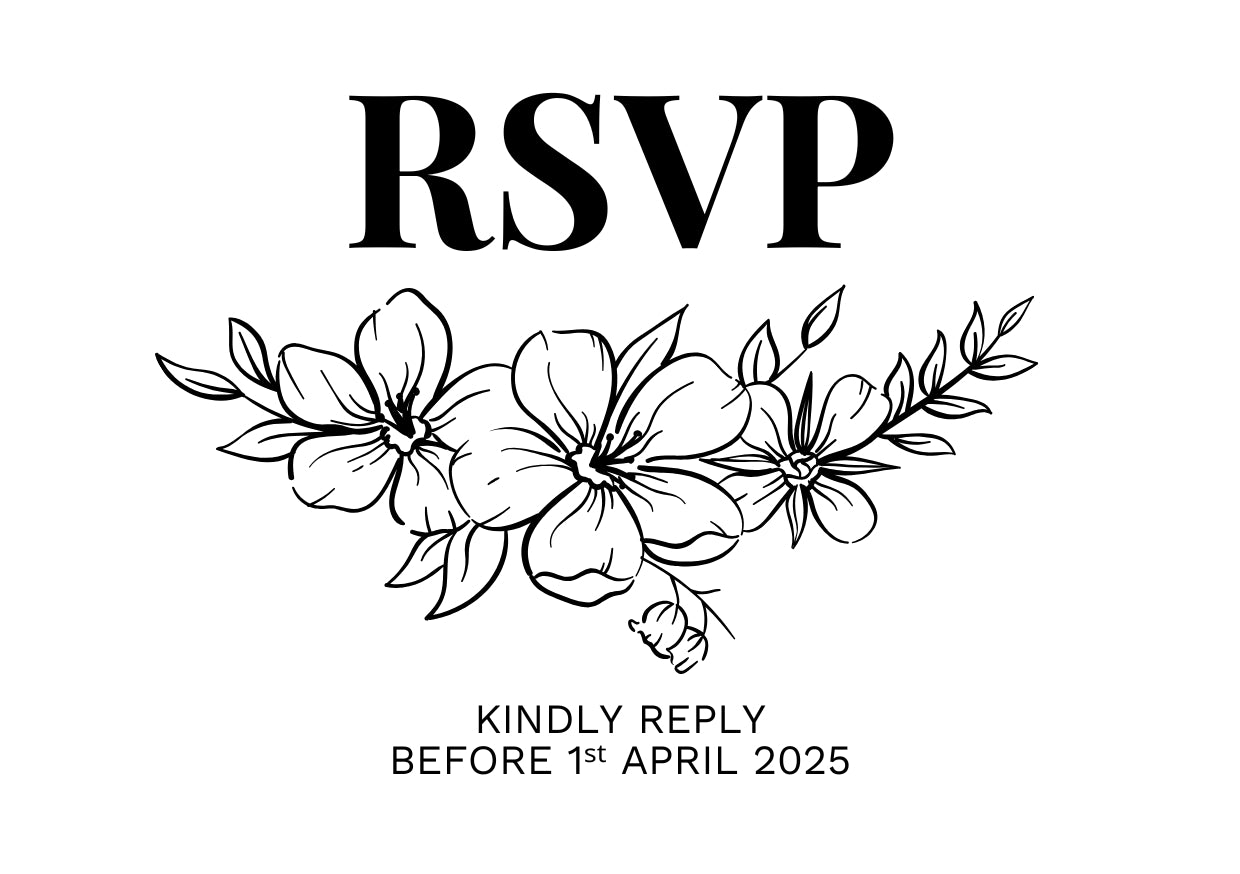 Primrose Dell Wedding RSVP Card