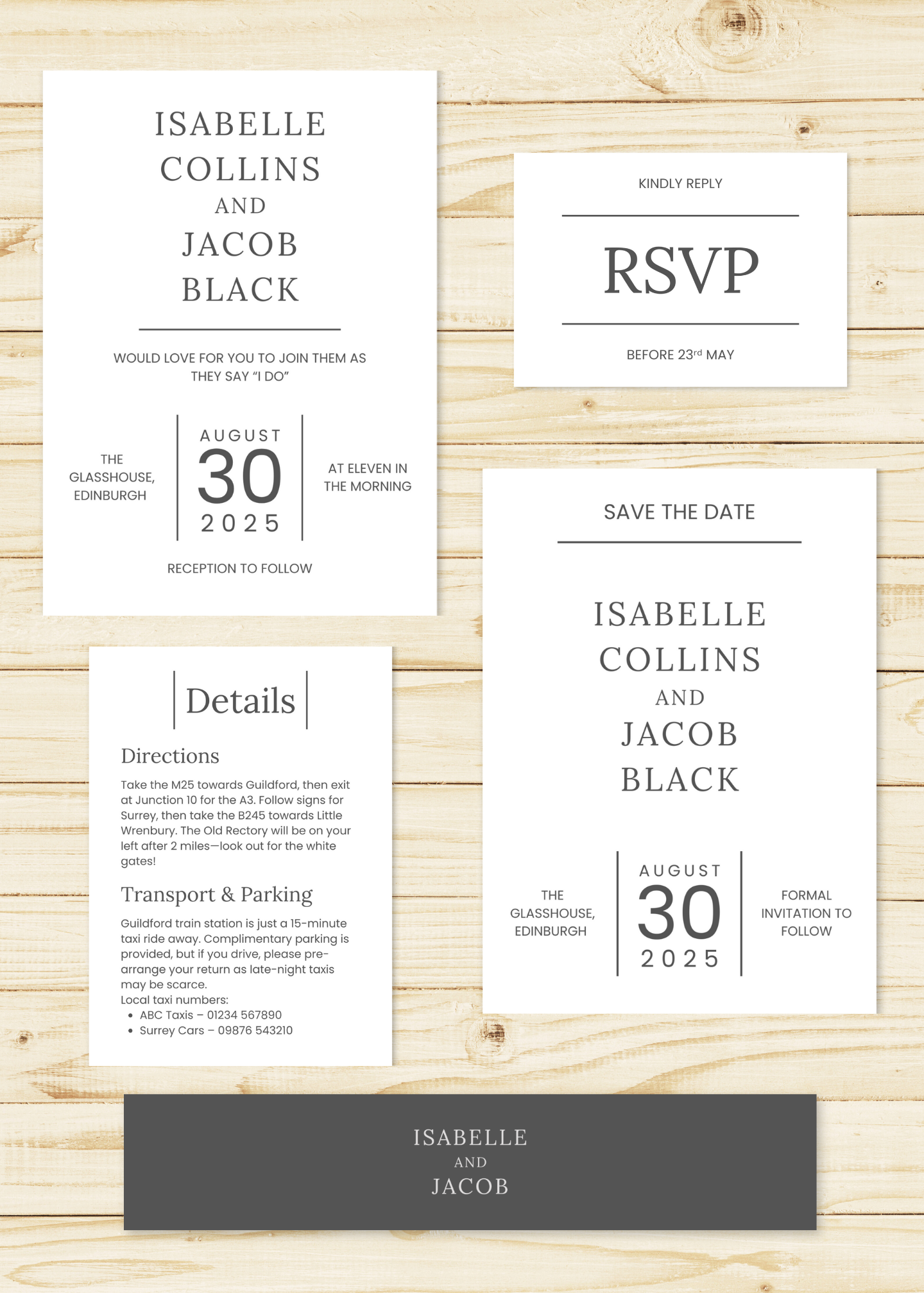 Free Wedding Invitation Sample Pack – Try Before You Buy