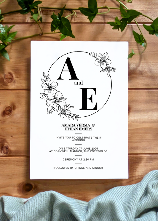 Primrose Dell Wedding Invitation