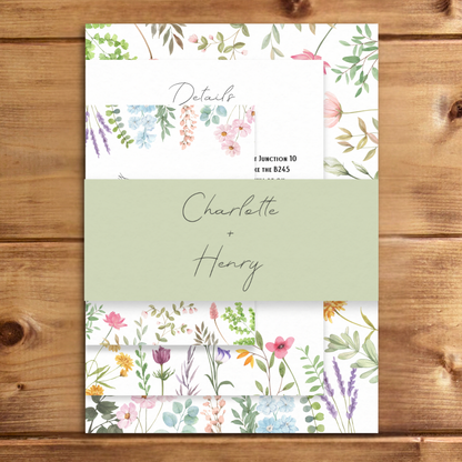 Wildflower Mist Wedding Stationery Bundle