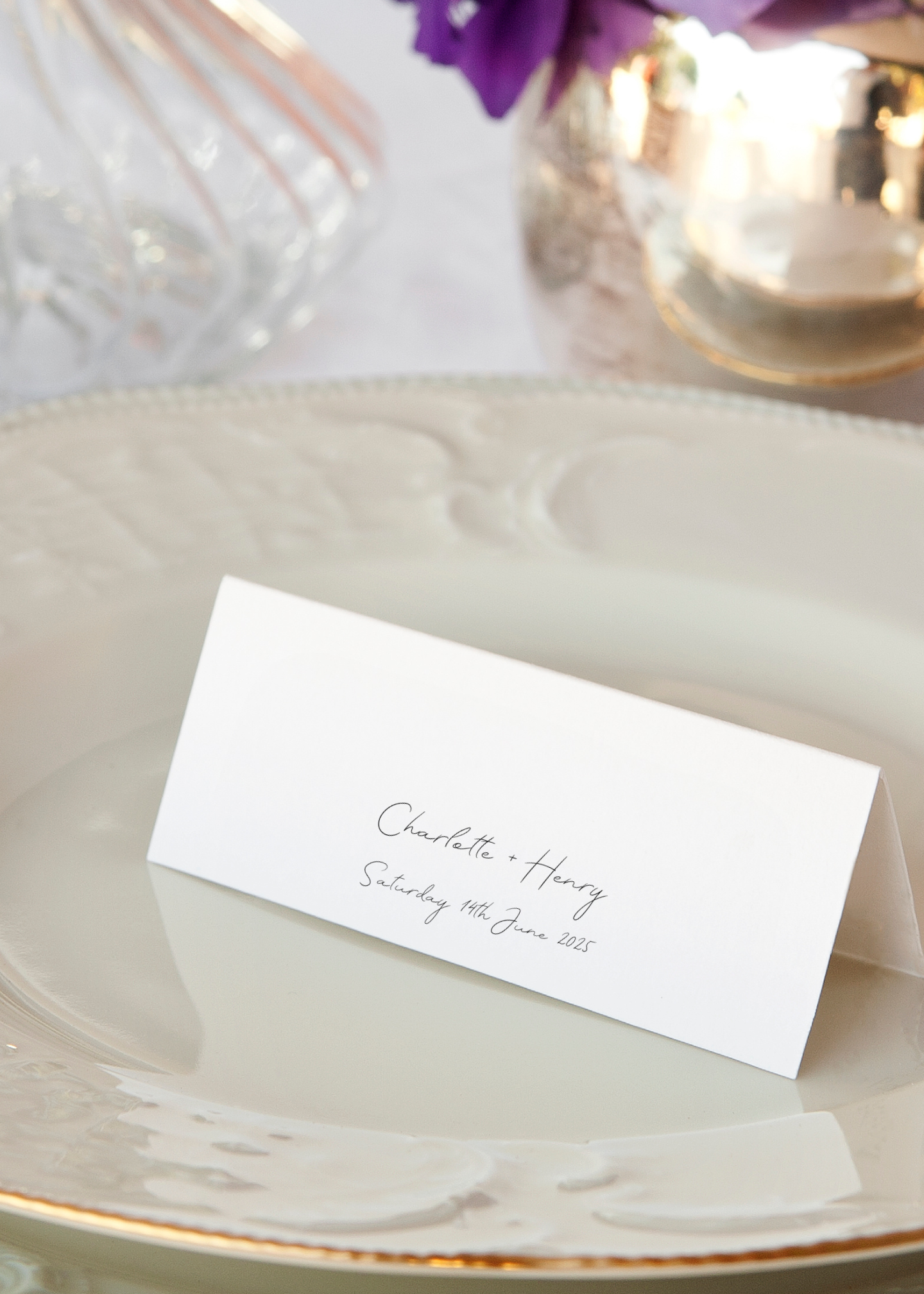 Wildflower Mist Table Place Cards